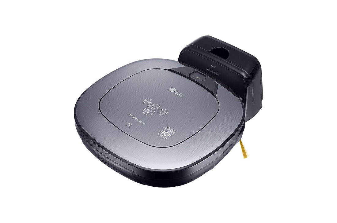 LG Ny robot støvsuger i sølv metallic farge med Smart Inverter Motor ™bedre  rengjøring i hjørner og mopp rengjøring, VR65710LVMP, thumbnail 5