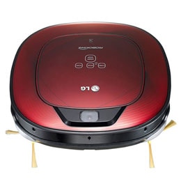 Ny robot støvsuger i Ruby Red farge med Smart Inverter Motor™, og bedre  rengjøring i hjørner2