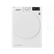 LG 8-kg DUAL Inverter Heat Pump™ Tørketrommel med Eco Hybrid™og Varmepumpeteknologi , FDRC308N0W9, thumbnail 1