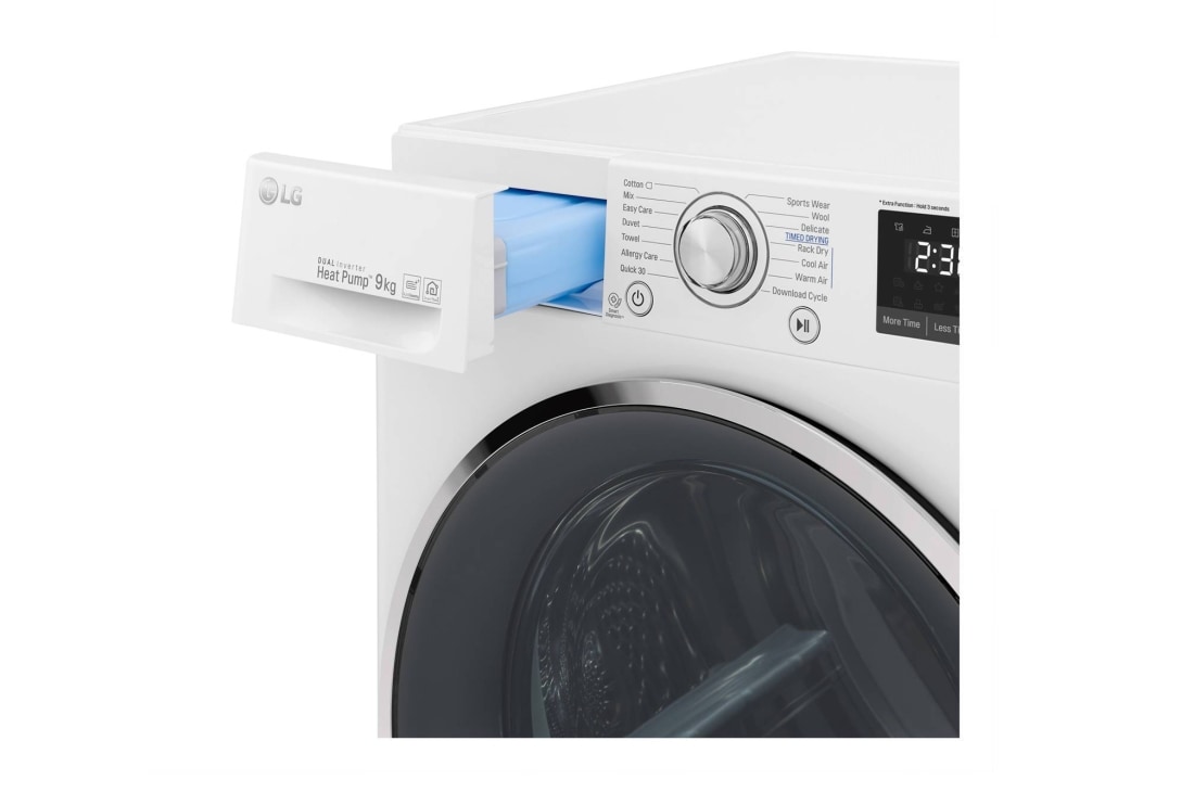 LG 9-kg DUAL Inverter Heat Pump™ Tørketrommel med Eco Hybrid™og Varmepumpeteknologi , RC9DN9029, thumbnail 11