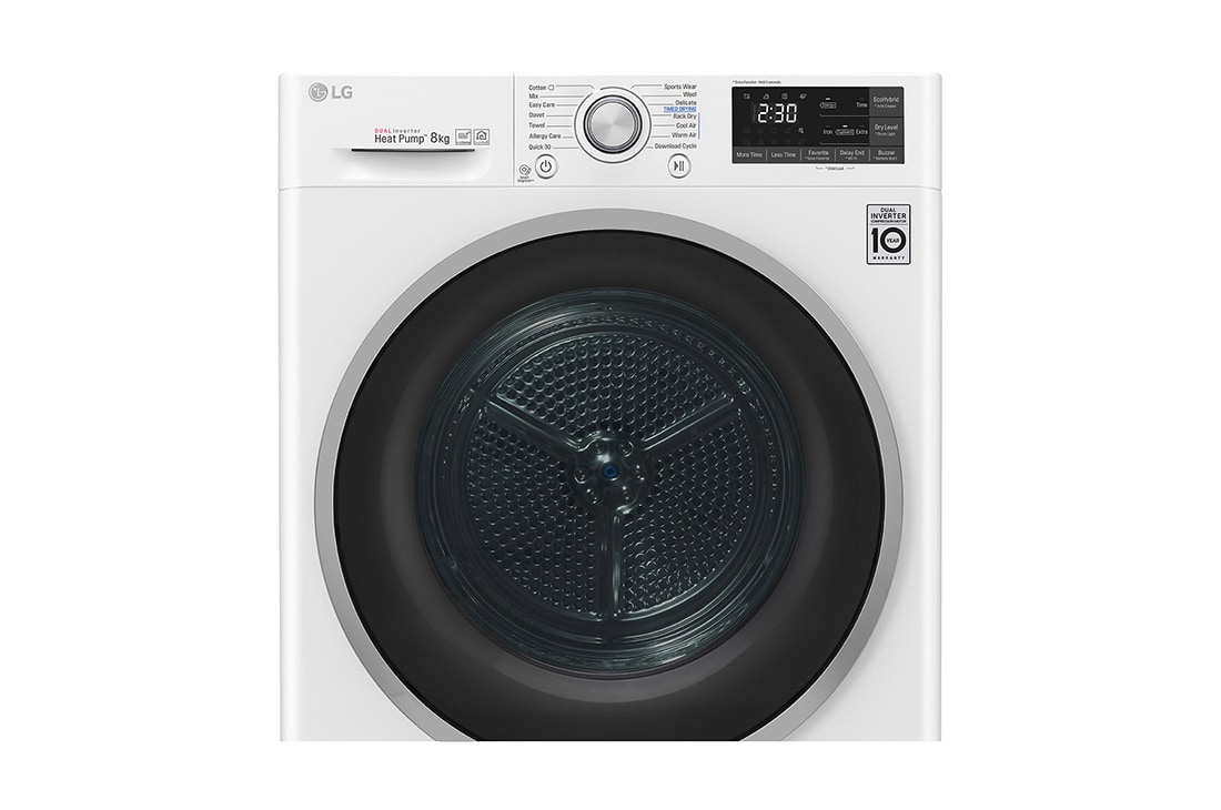 LG 8-kg DUAL Inverter Heat Pump™ Tørketrommel med Eco Hybrid™og Varmepumpeteknologi , P0AQTR2W9, thumbnail 4