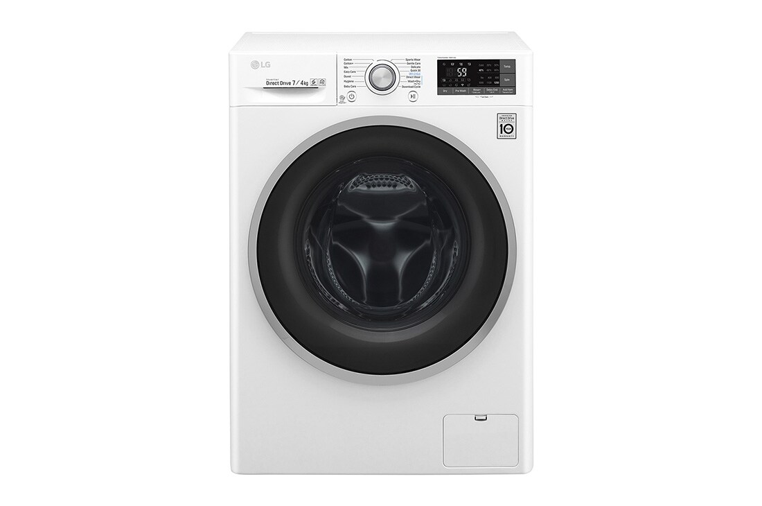 LG 1-7 kg / 1-4 kg Slim Vask/tørkmaskin med Steam, 6 Motion Direct Drive og Wi-Fi, F2DC507N1WS