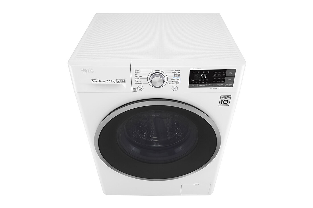 LG 1-7 kg / 1-4 kg Slim Vask/tørkmaskin med Steam, 6 Motion Direct Drive og Wi-Fi, F2DC507N1WS, thumbnail 10