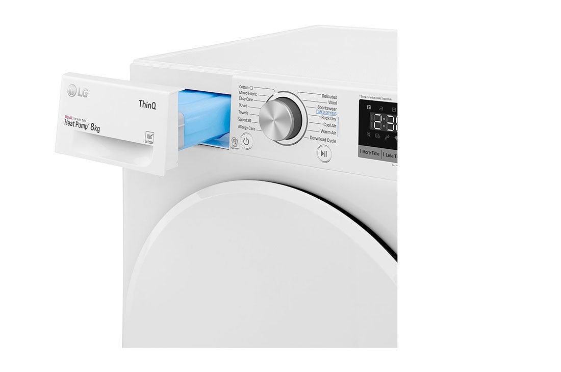 LG 8-kg DUAL Inverter Heat Pump™ Tørketrommel med Eco Hybrid™og Varmepumpeteknologi, F0RV308N1WD, thumbnail 6