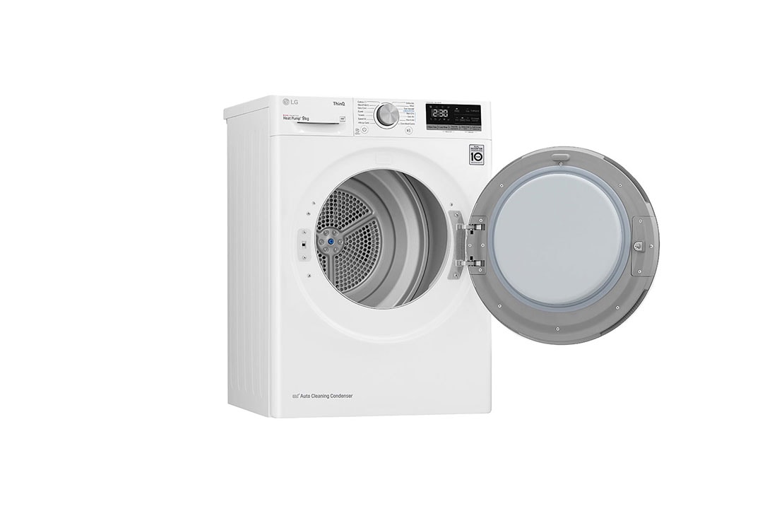 LG 9-kg DUAL Inverter Heat Pump™ Tørketrommel med Eco Hybrid™og Varmepumpeteknologi, F0RV309N1WD, thumbnail 10