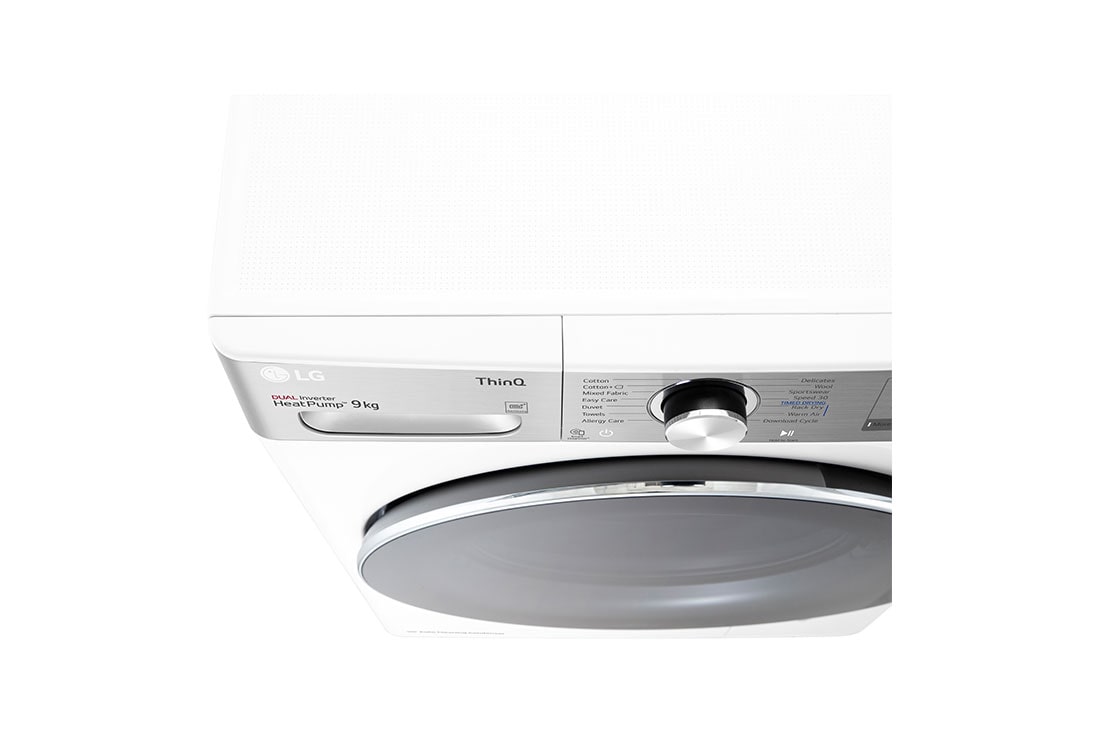 LG 9-kg DUAL Inverter Heat Pump™ Tørketrommel med Eco Hybrid™og Varmepumpeteknologi , P0AVVR2W9, P0AVVR2W9, thumbnail 6