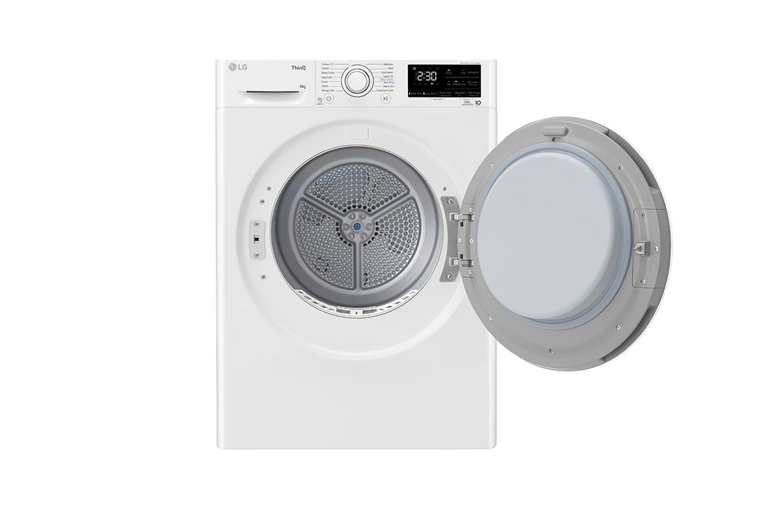 LG 8-kg DUAL Inverter Heat Pump™ Tørketrommel med Eco Hybrid™og Varmepumpeteknologi, RV3DN8049, RV3DN8049, thumbnail 2