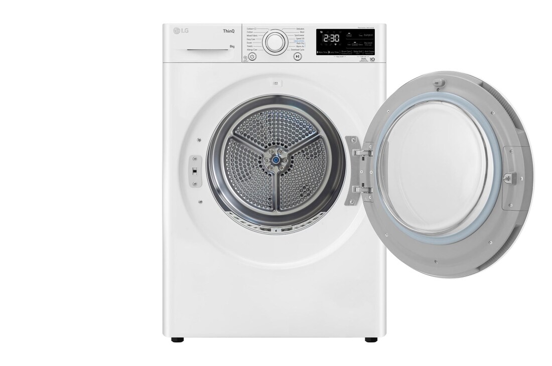 LG 8-kg DUAL Inverter Heat Pump™ Tørketrommel med Eco Hybrid™og Varmepumpeteknologi, RC7DN8029, RC7DN8029, thumbnail 3