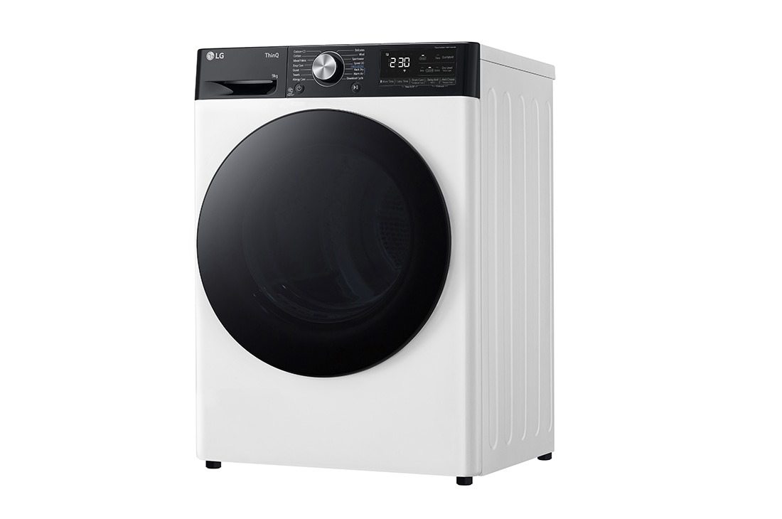 LG 9-kg DUAL Inverter Heat Pump™ Tørketrommel med Eco Hybrid™og Varmepumpeteknologi , Right Side, RV9DN9029B, thumbnail 9