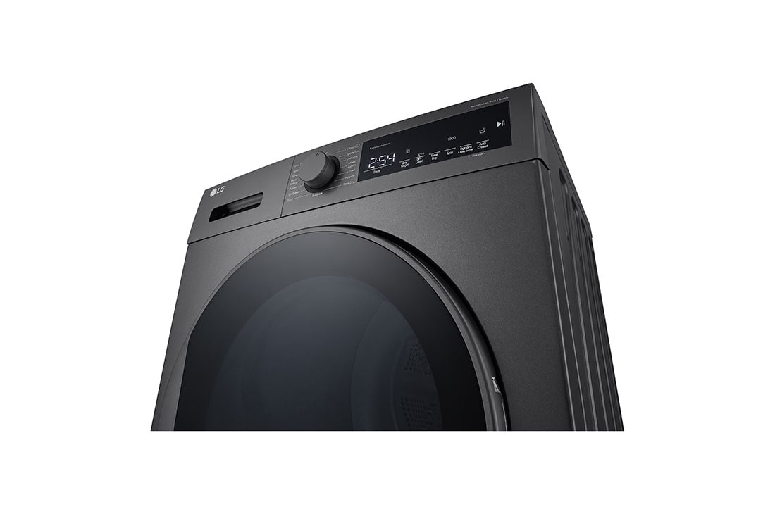 LG  8kg, A++ Tørketrommel med varmepumpeteknologi, low perspective knob panel detail, RH80T2SP7RM, thumbnail 8