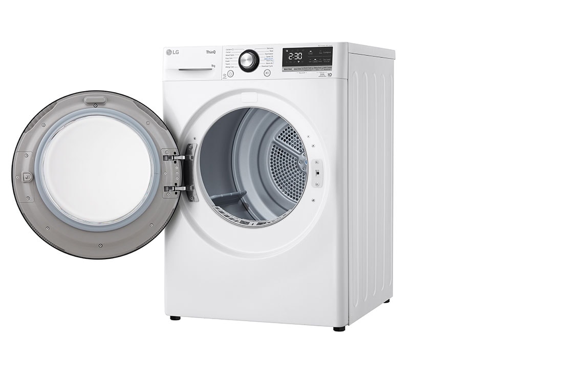LG 9-kg DUAL Inverter Heat Pump™ Tørketrommel med Eco Hybrid™og Varmepumpeteknologi, Høyre åpen, RV9DN9037, thumbnail 10
