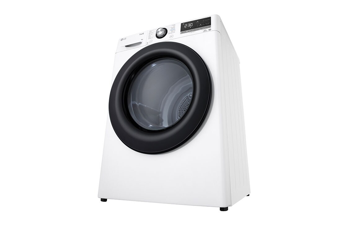 LG 9-kg DUAL Inverter Heat Pump™ Tørketrommel med Eco Hybrid™og Varmepumpeteknologi, Høyre perspektiv, RV9DN9037, thumbnail 8