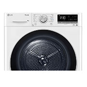 LG 8-kg DUAL Inverter Heat Pump™ Tørketrommel med Eco Hybrid™ og Varmepumpeteknologi, Front perspective, RH80V9AV7N, thumbnail 5