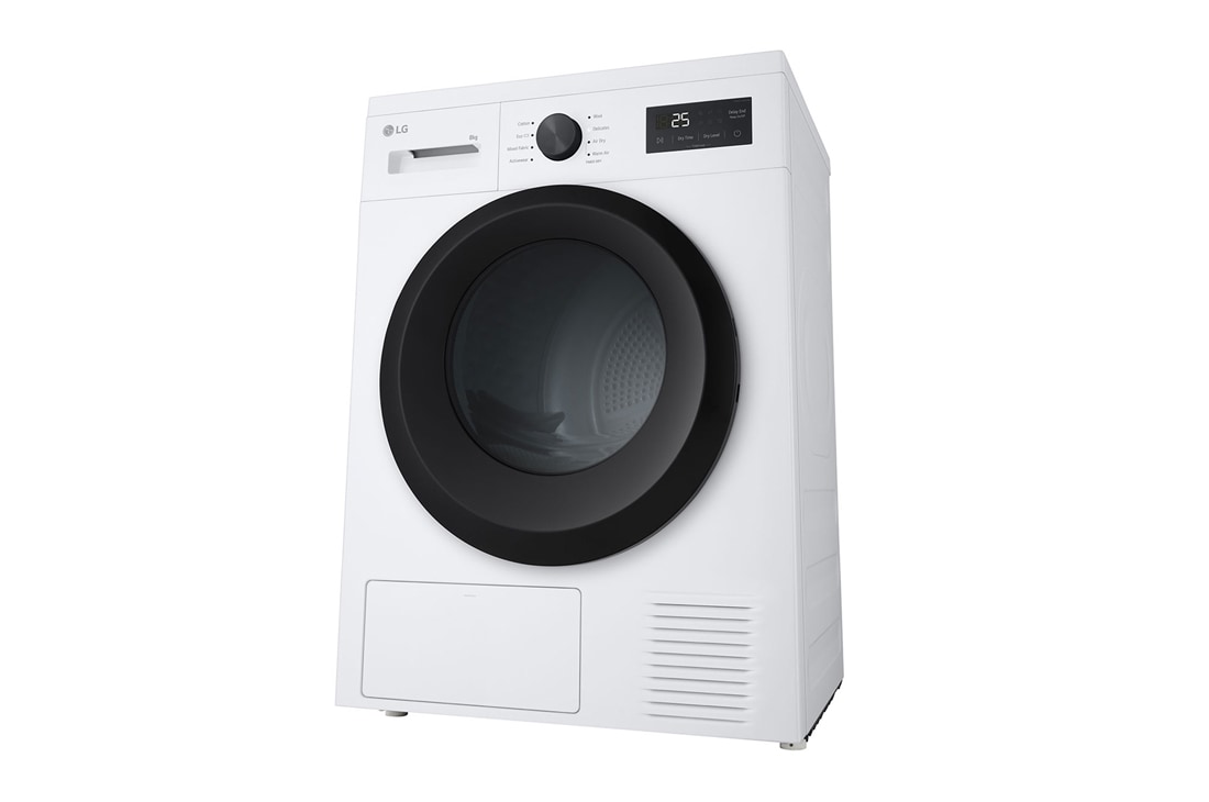 LG 8 kg Tørketrommel (Dark Silver) - Energiklasse D/A++ med Heat Pump, RHA1008NWKB, thumbnail 8