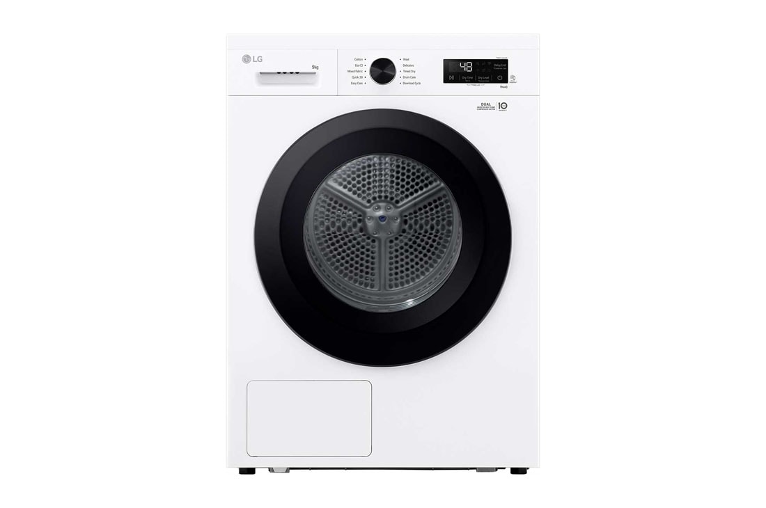LG 9 kg Tørketrommel (Essence White) - Energiklasse C/A+++, Heat Pump og Smart Diagnosis™ med Wi-Fi, RHX1009NWK