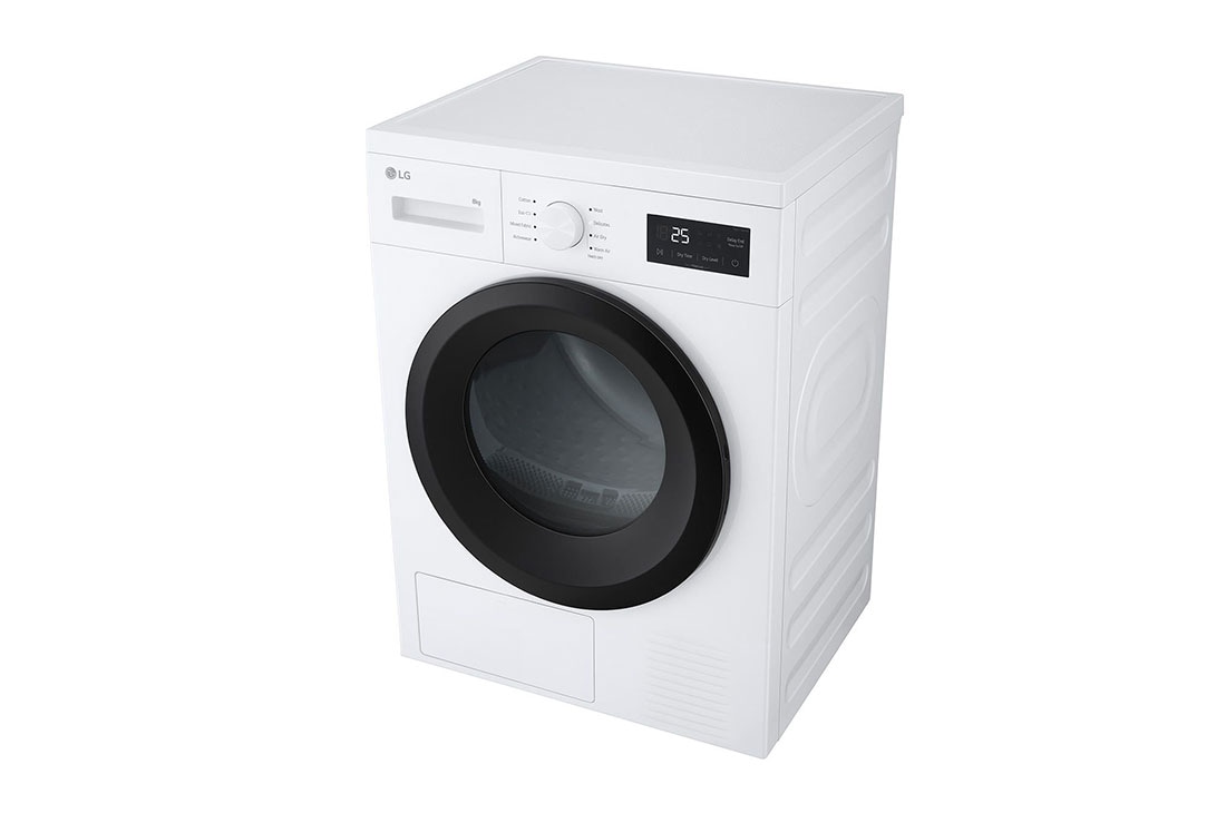 LG  8 kg Tørketrommel (Hvit) - Energiklasse D/A++ med Heat Pump ,  8 kg Tørketrommel (Hvit) - Energiklasse D/A++ med Heat Pump , RHA1008NWK, thumbnail 4
