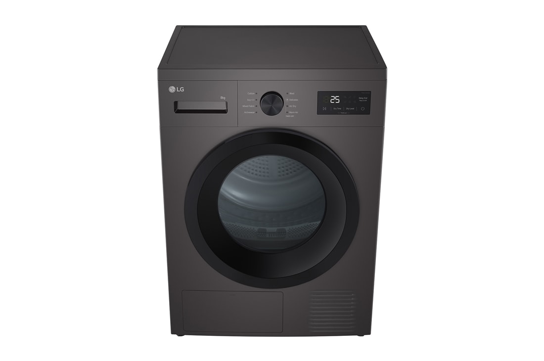 LG 8 kg Tørketrommel (Dark Silver) - Energiklasse D/A++ med Heat Pump, top view, RHA1008NDK, thumbnail 9