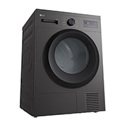 LG 8 kg Tørketrommel (Dark Silver) - Energiklasse D/A++ med Heat Pump, 30° view, RHA1008NDK, thumbnail 7