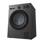 LG 8 kg Tørketrommel (Dark Silver) - Energiklasse D/A++ med Heat Pump, -30° view, RHA1008NDK, thumbnail 8