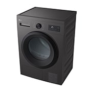 LG 8 kg Tørketrommel (Dark Silver) - Energiklasse D/A++ med Heat Pump, 30° top view, RHA1008NDK, thumbnail 11