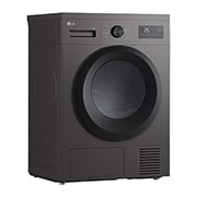 LG 8 kg Tørketrommel (Dark Silver) - Energiklasse D/A++ med Heat Pump, 30° view, RHA1008NDK, thumbnail 12