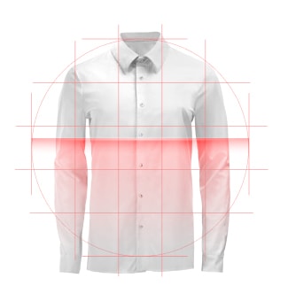 Bilde av en dresskjorte som skannes