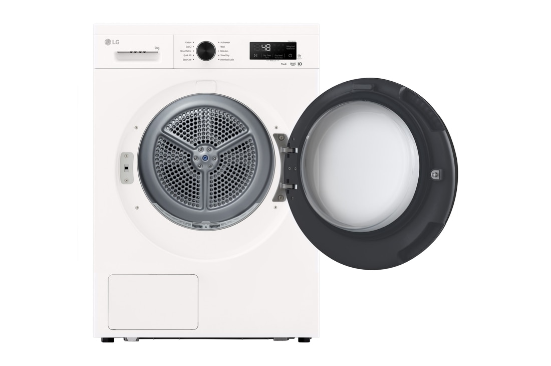 LG 9 kg Tørketrommel (Essence White) - Energiklasse C/A+++, Heat Pump og Smart Diagnosis™ med Wi-Fi, RHX1009NWB, thumbnail 2