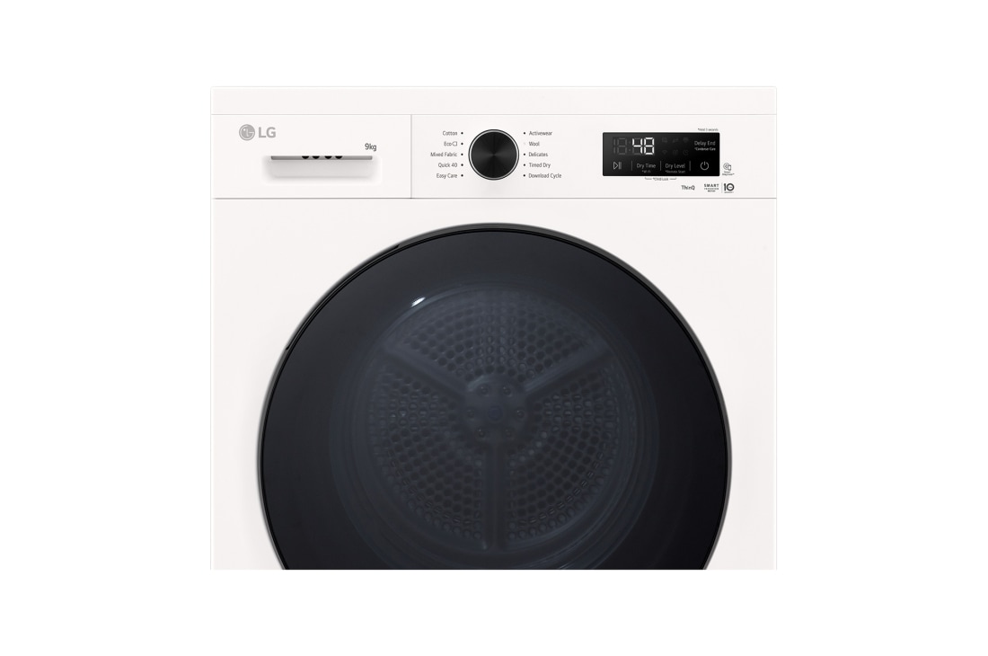 LG 9 kg Tørketrommel (Essence White) - Energiklasse C/A+++, Heat Pump og Smart Diagnosis™ med Wi-Fi, RHX1009NWB, thumbnail 4