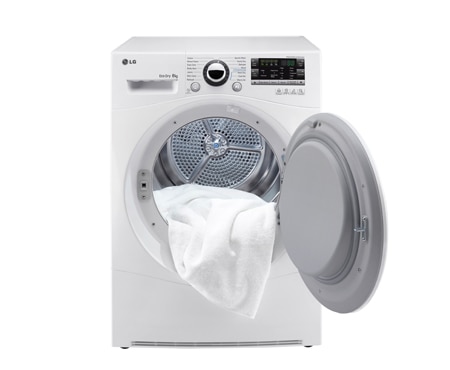 LG 8-KG TØRKETROMMEL MED VARMEPUMPETEKNOLOGI, RC8055AH1Z, thumbnail 3