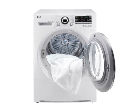 LG 8-KG TØRKETROMMEL MED VARMEPUMPETEKNOLOGI, RC8055AHZ, thumbnail 3