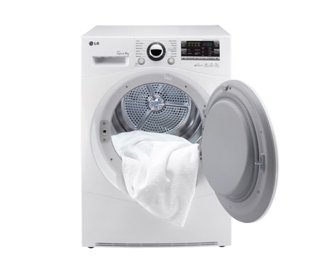 LG 9(8,7)KG ECO HYBRID TØRKETROMMEL MED VARMEPUMPETEKNOLOGI, RC8055AP1Z, thumbnail 3