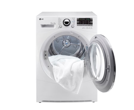 LG 8-KG ECO HYBRID TØRKETROMMEL MED VARMEPUMPETEKNOLOGI, RC8055AP2Z, thumbnail 3