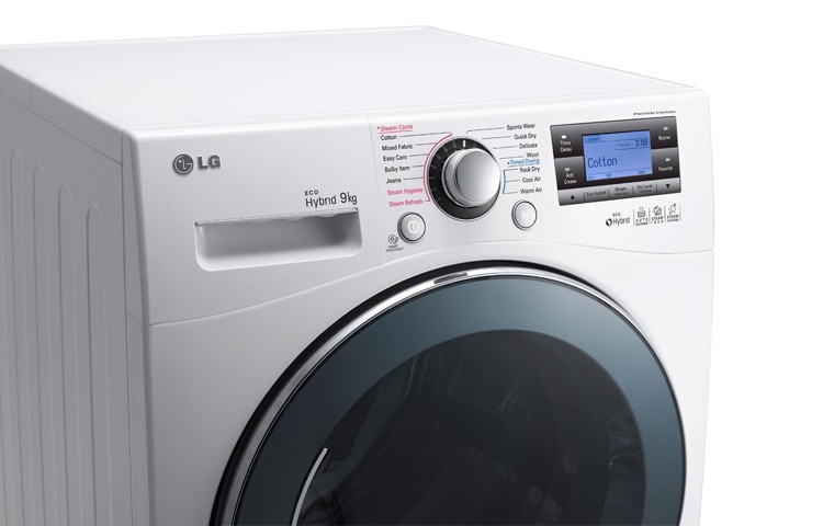 LG 9KG ECO HYBRID TØRKETROMMEL MED TRUESTEAM™ TEKNOLOGI, RC9042AQ3Z, thumbnail 6