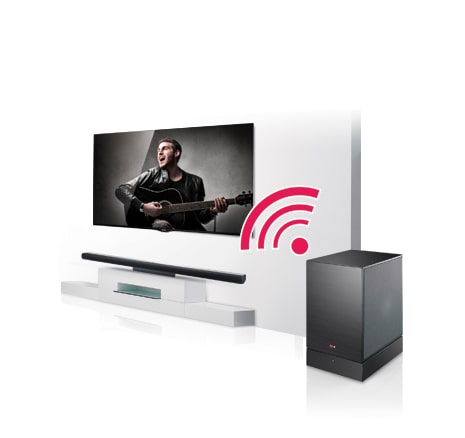 Trådløs aktiv subwoofer