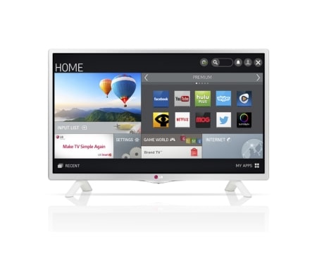 LG SMART LED-tv. 0,9 GHz prosessor og 1,25 GB RAM. Klar for Wi-Fi, DLNA og Magic Remote., 22LB490U