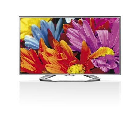 LG Cinema 3D LED plus-tv. DLNA. Ribbon Swivel-bordstativ i karbon titan., 32LA613V