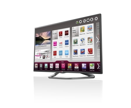 LG 42-tommers SMART-TV med bakbelyst LED-skjerm, 0,9 GHz dobbeltkjerneprosessor og 1,25 GB RAM. Cinema3D, Wi-Fi og DLNA. Titanutførelse., 42LA620V, thumbnail 2