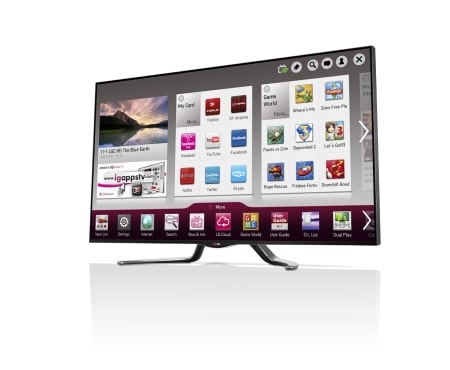 LG Spesialdesignet 47-tommers SMART-TV i Cinema Screen-serien med hvite detaljer og Magic Remote. Kraftig 1,2 GHz dobbeltkjerneprosessor og hele 2 GB RAM. Cinema3D, Wi-Fi og DLNA. , 47LA790W, thumbnail 2