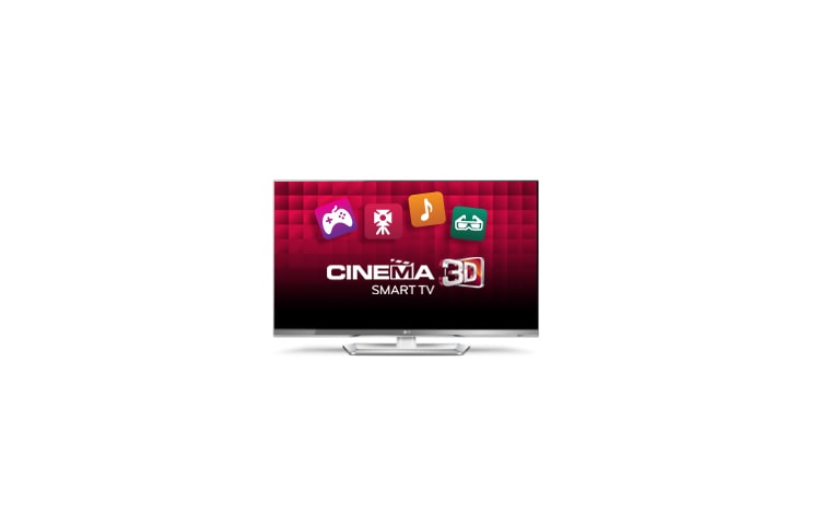 LGs hvite LED TV med millimetertynne rammer, Smart TV med Magic Motion Remote og Cinema 3D., 47LM669T, thumbnail 1