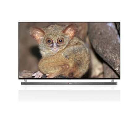 LG Hyperrask 49-tommers Premium Smart-TV med tynne rammer og Magic Remote. Kraftig 1,2 GHz dobbeltkjerneprosessor og 2 GB RAM samt innebygd kamera. Cinema3D, Wi-Fi og DLNA. , 49LB870V