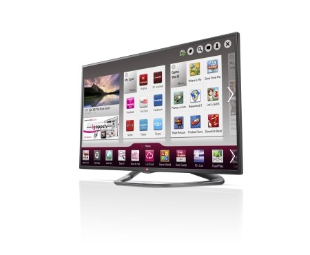 LG 50-tommers SMART-TV med bakbelyst LED-skjerm, 0,9 GHz dobbeltkjerneprosessor og 1,25 GB RAM. Cinema3D, Wi-Fi og DLNA. Titanutførelse., 50LA620V, thumbnail 2