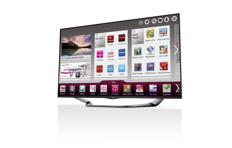 LG Titanfarget 55-tommers SMART-TV i Cinema Screen-design med Magic Remote, 0,9 GHz dobbeltkjerneprosessor og 1,25 GB RAM. Cinema3D, Wi-Fi og DLNA. , 55LA690V, thumbnail 2