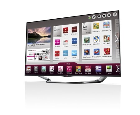 LG Titanfarget 55-tommers SMART-TV i Cinema Screen-design med Magic Remote, 0,9 GHz dobbeltkjerneprosessor og 1,25 GB RAM. Cinema3D, Wi-Fi og DLNA. , 55LA690V, thumbnail 2
