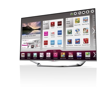 LG Sølvfarget 55-tommers SMART-TV i Cinema Screen-design med Magic Remote, 0,9 GHz dobbeltkjerneprosessor og 1,25 GB RAM. Cinema3D, Wi-Fi og DLNA. , 55LA691V, thumbnail 2