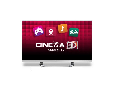 LG LED TV med millimetertynne rammer, Smart TV med Magic Motion Remote og Cinema 3D., 55LM670T