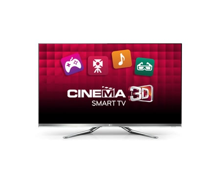 LG LED TV med millimetertynne rammer, superrask Smart TV med Dual Core-prosessor, Magic Motion Remote og Cinema 3D, 55LM860V