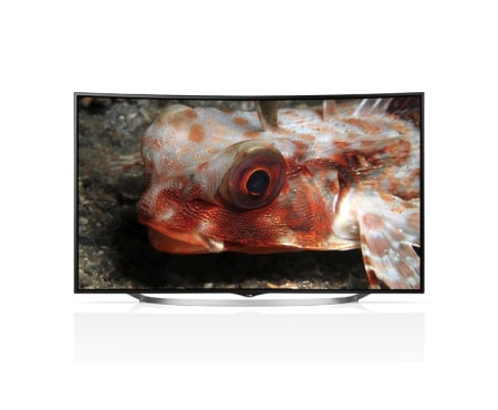 LG Buet premium Ultra HD-skjerm med innebygde 35 watt høyttalere. Den kommer også med funksjoner som webOS Smart TV med førsteklasses innhold, 3D, Wi-Fi, DLNA og Magic Remote., 55UC970V