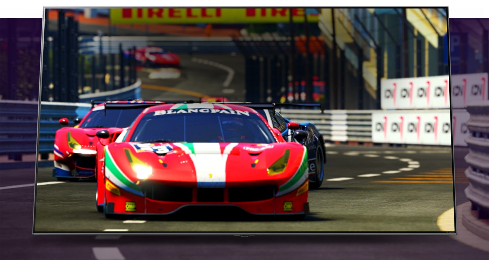 TV-skjerm som viser det beste fra naturen