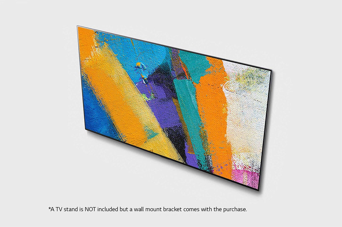 LG 55'' Gallery OLED GX 4K TV med integrert veggfeste, Aerial view with infill image, OLED55GX6LA, thumbnail 7