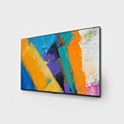 LG 55'' Gallery OLED GX 4K TV med integrert veggfeste, 60 degree side view with infill image, OLED55GX6LA, thumbnail 3